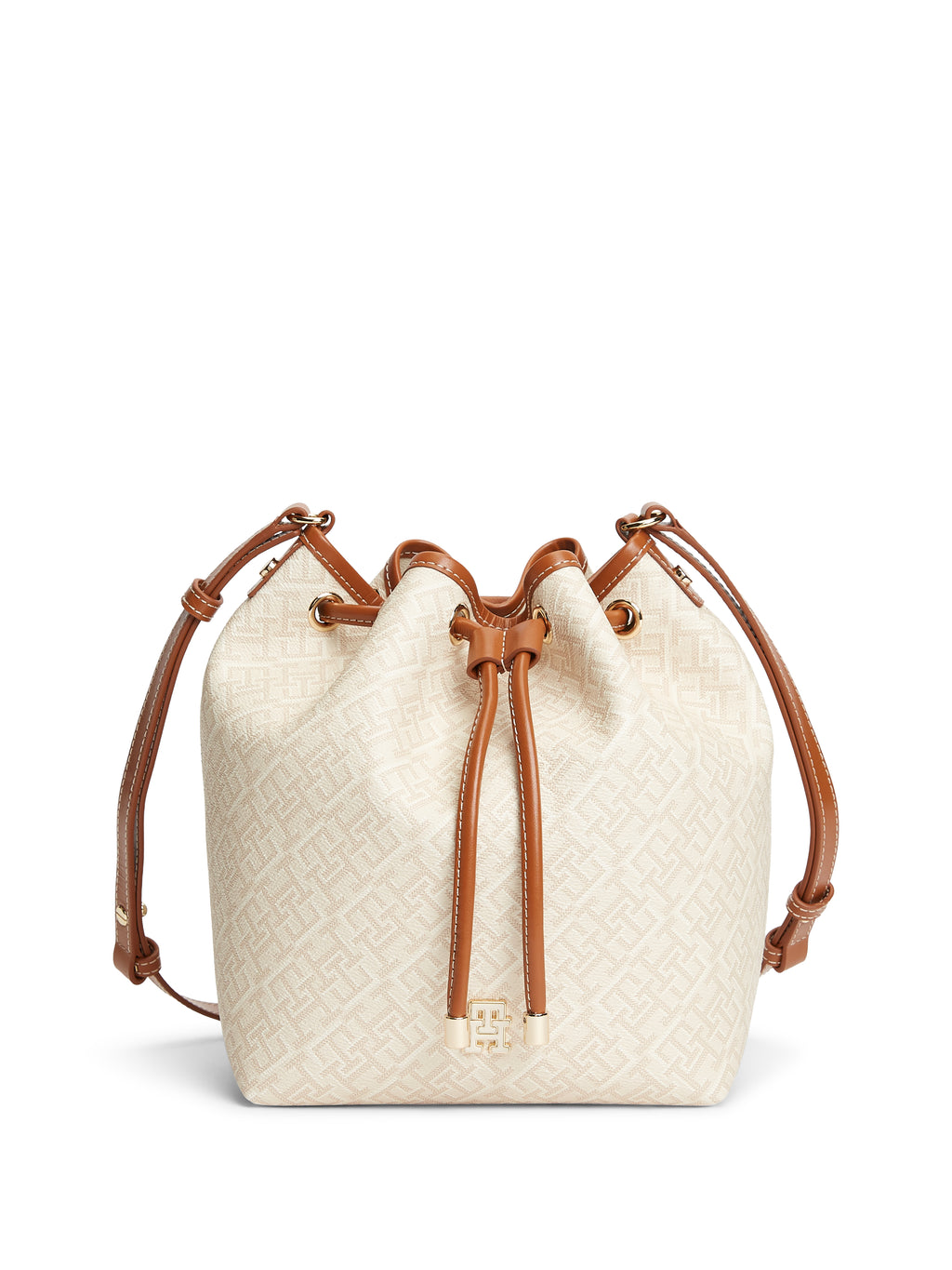The Cream Monogram Bucket Bag