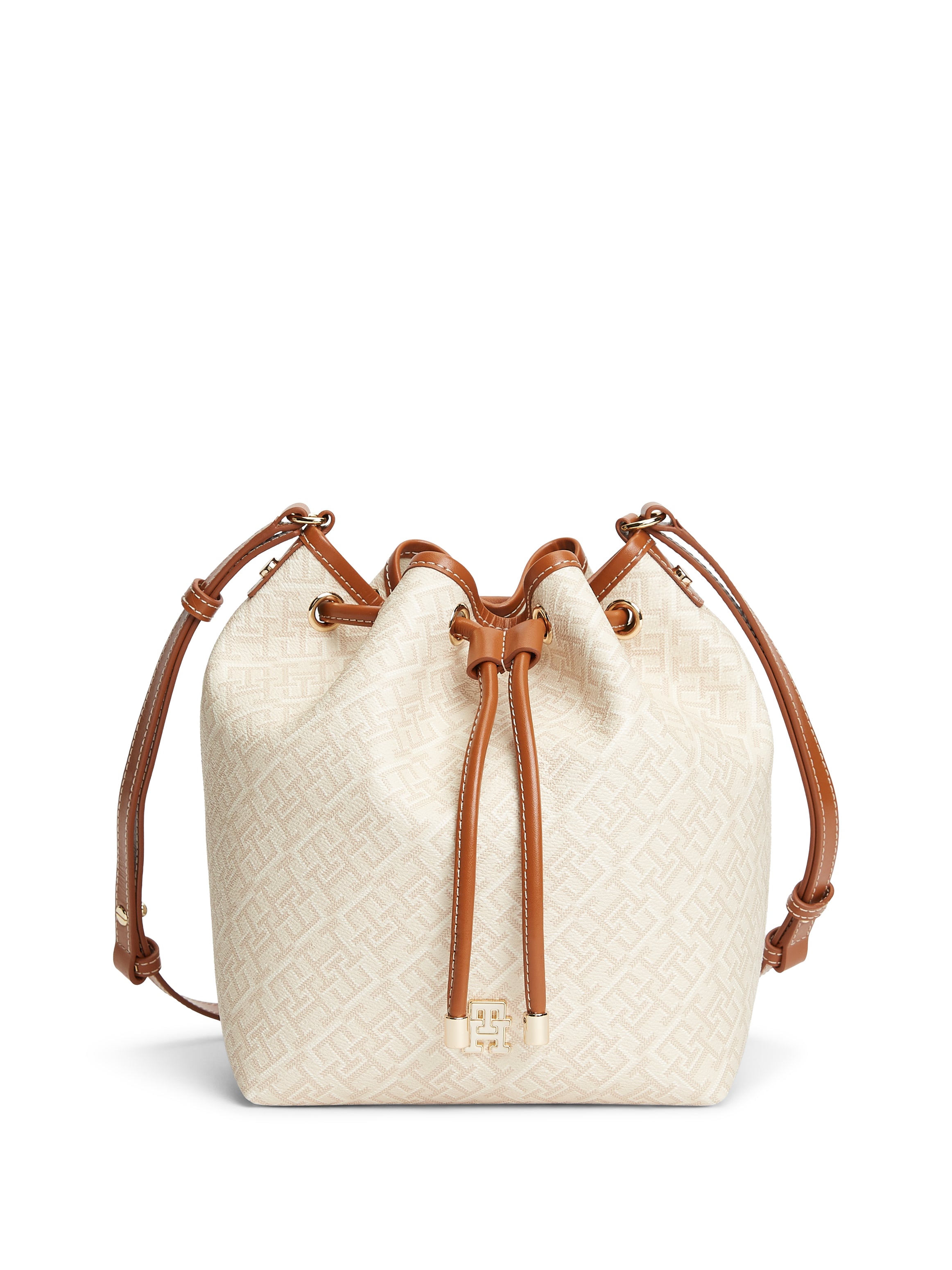 The Cream Monogram Bucket Bag
