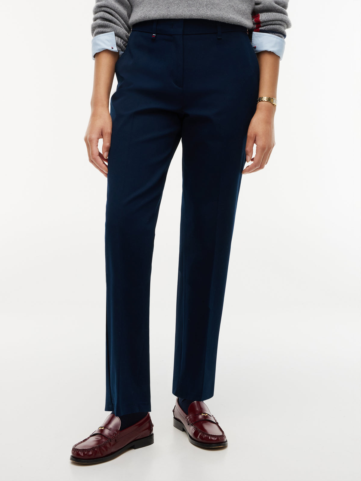 The Gaberdine Dark Blue Slim Trouser
