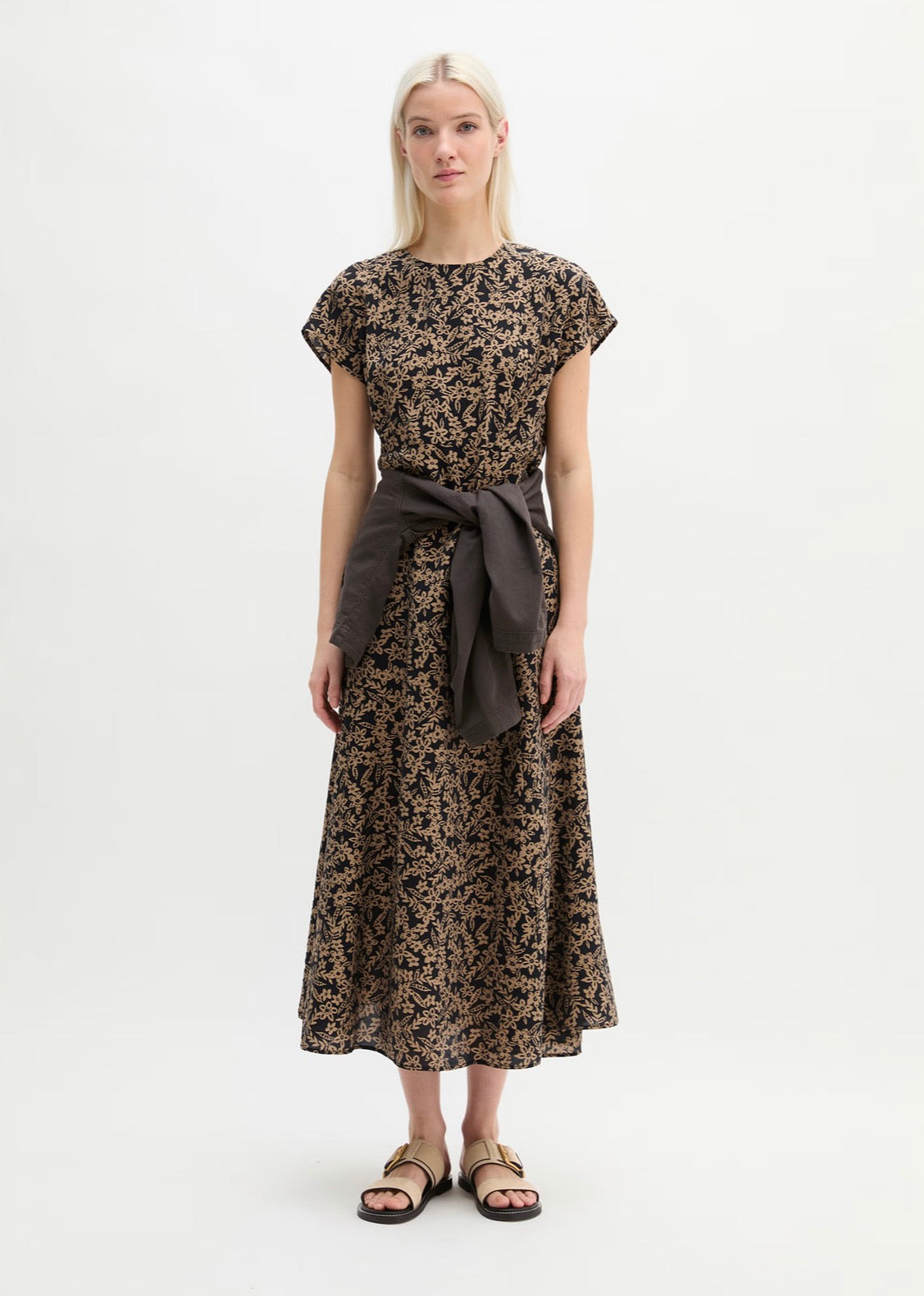 The Crinkle Print Maxi Dress