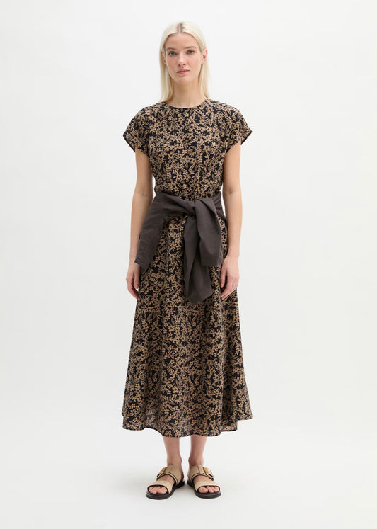 The Crinkle Print Maxi Dress