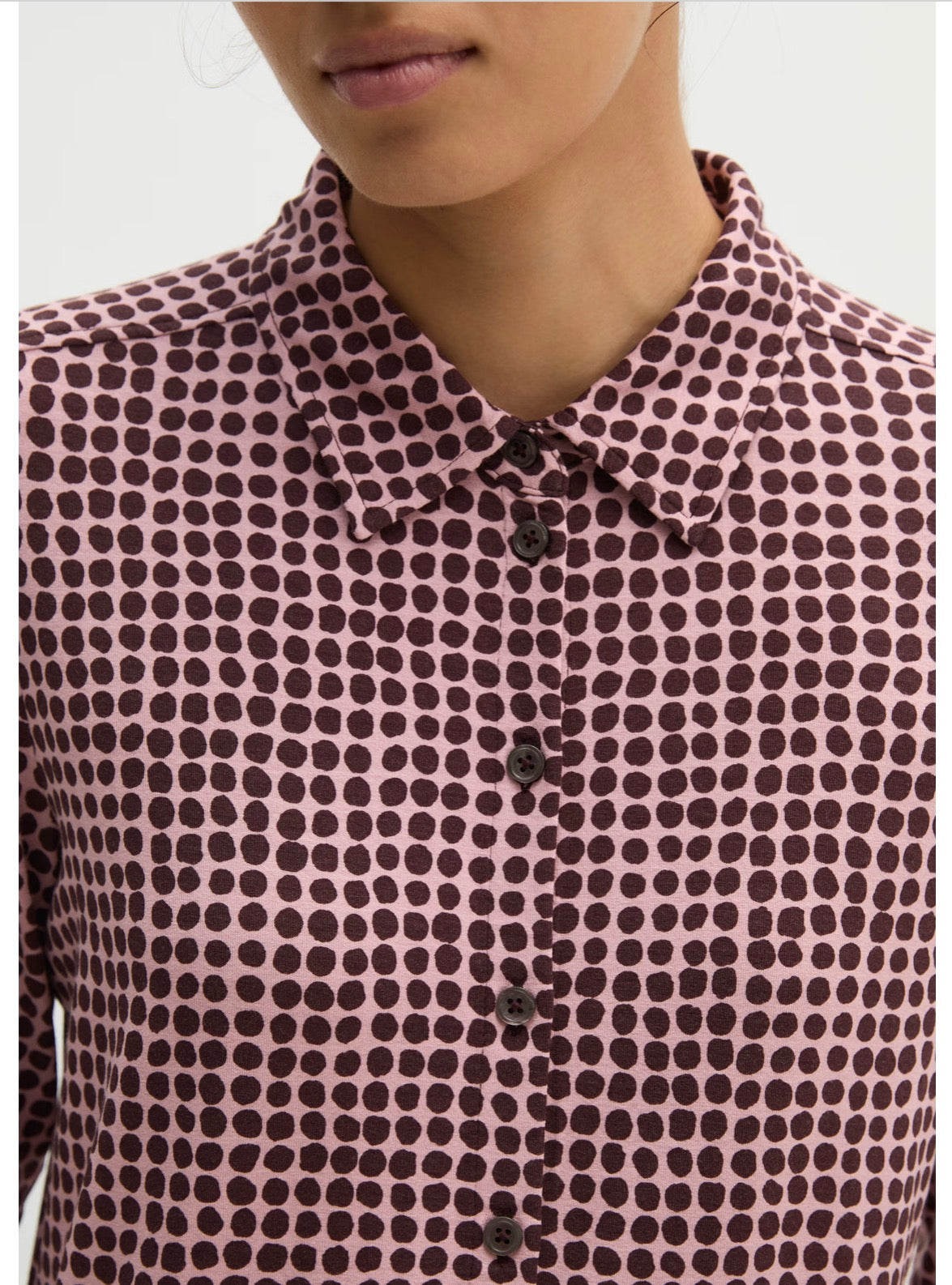 The Pink Multi Spotty Jersey Shirt