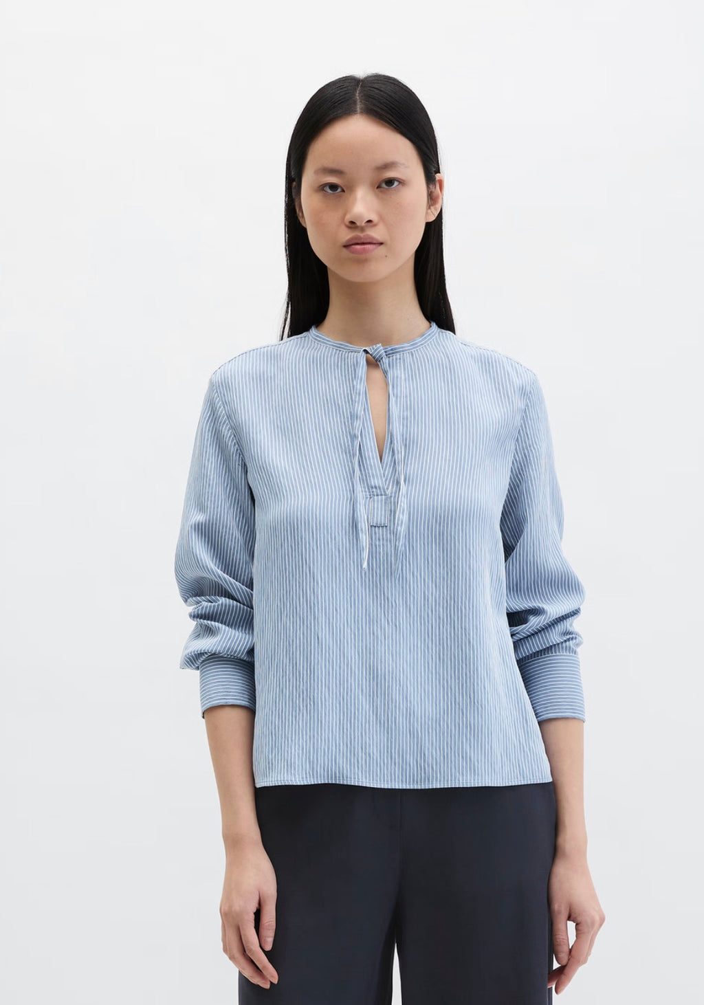 The Light Blue Crinkle Blouse