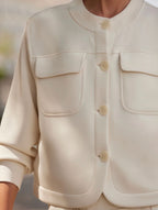 The Hartwell Button Cream Sweat