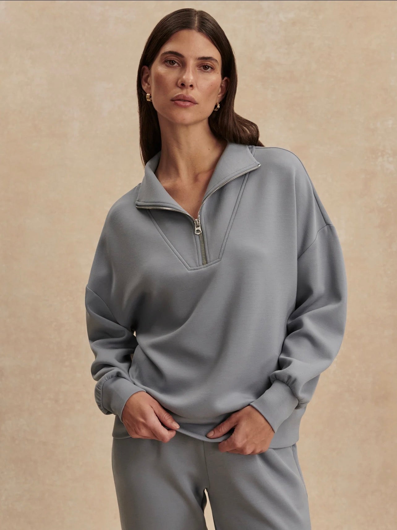 The Hawley Half Zip Wind Blue Sweat – LoLo+Co Boutique