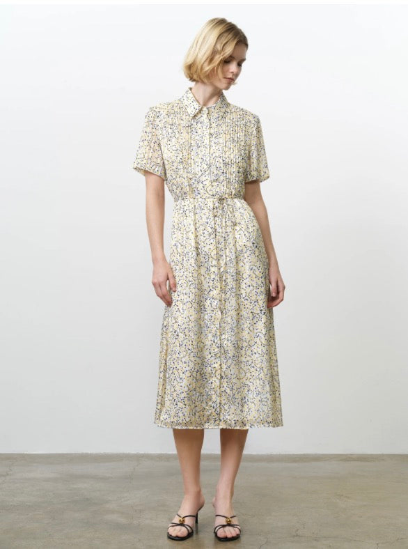 Bonnie Julia Satin Shirt Dress