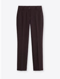 Burgundy Slightly Flared Trousers