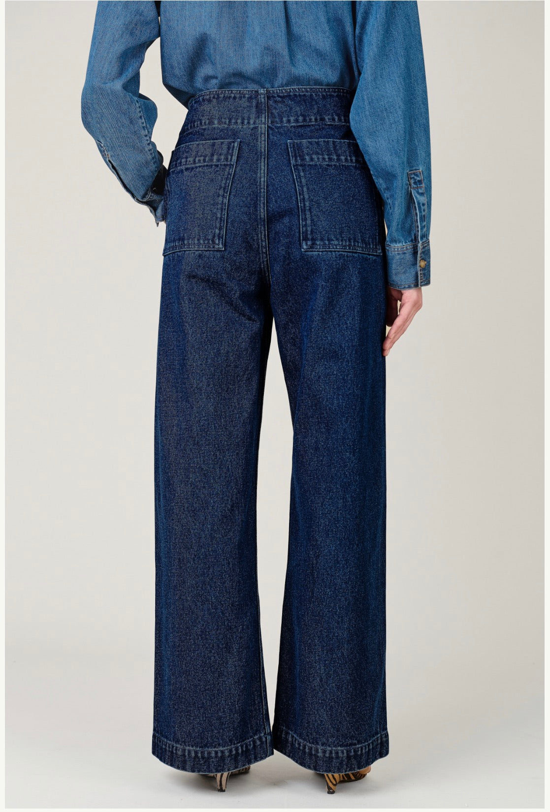 Emberley Wide Leg Denim Jeans