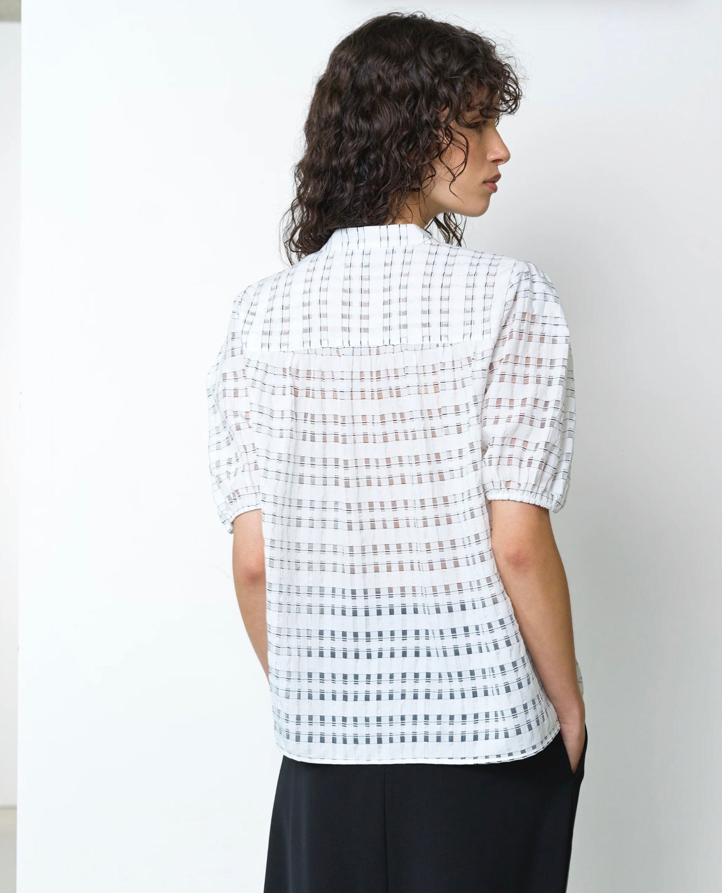 Imme Shadow Check Popover Shirt