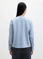 The Light Blue Crinkle Blouse