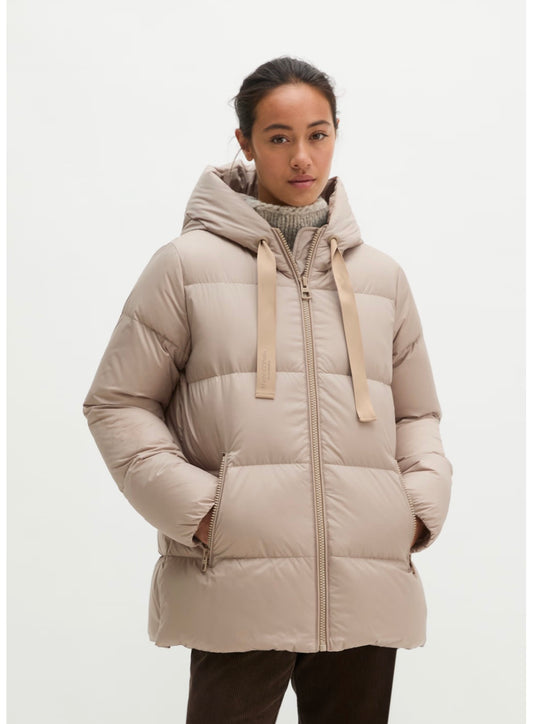 MOP Function Earthy Taupe Quilted Jacket