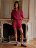 Atrium High-Rise Raspberry Short 4.5"