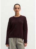 Black Cherry Ribbed Knit