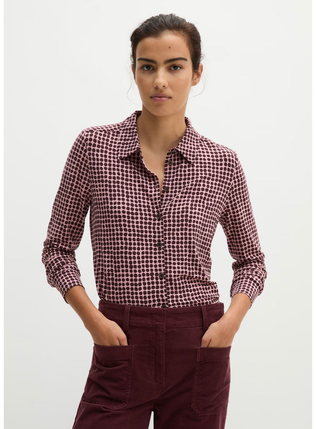 The Pink Multi Spotty Jersey Shirt