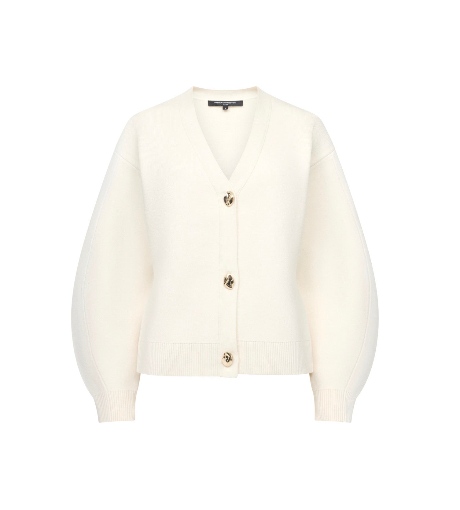 The Missy Cream Gold Button Cardi