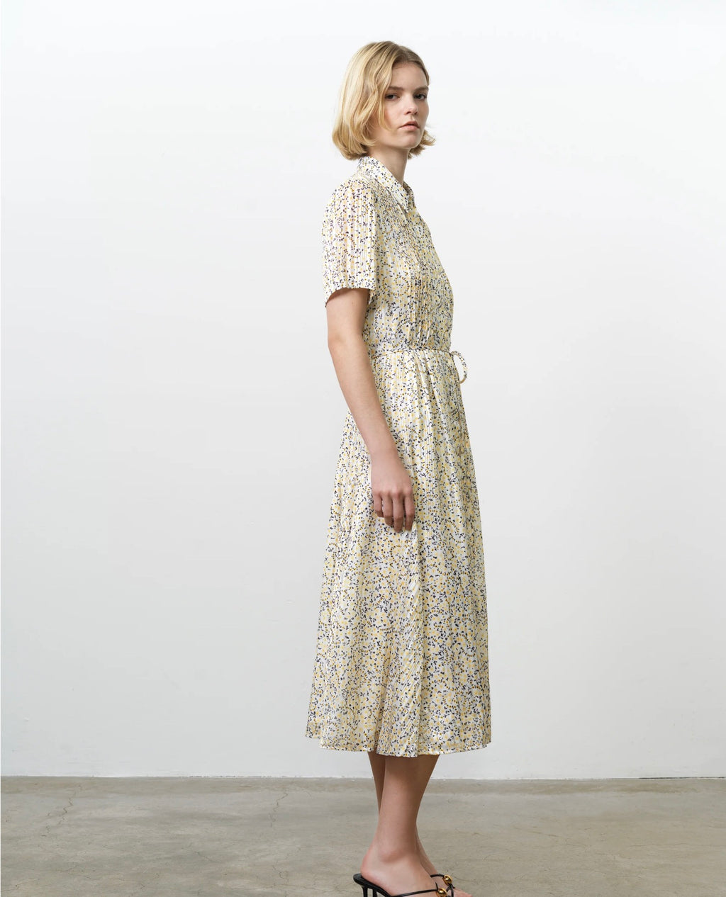 Bonnie Julia Satin Shirt Dress