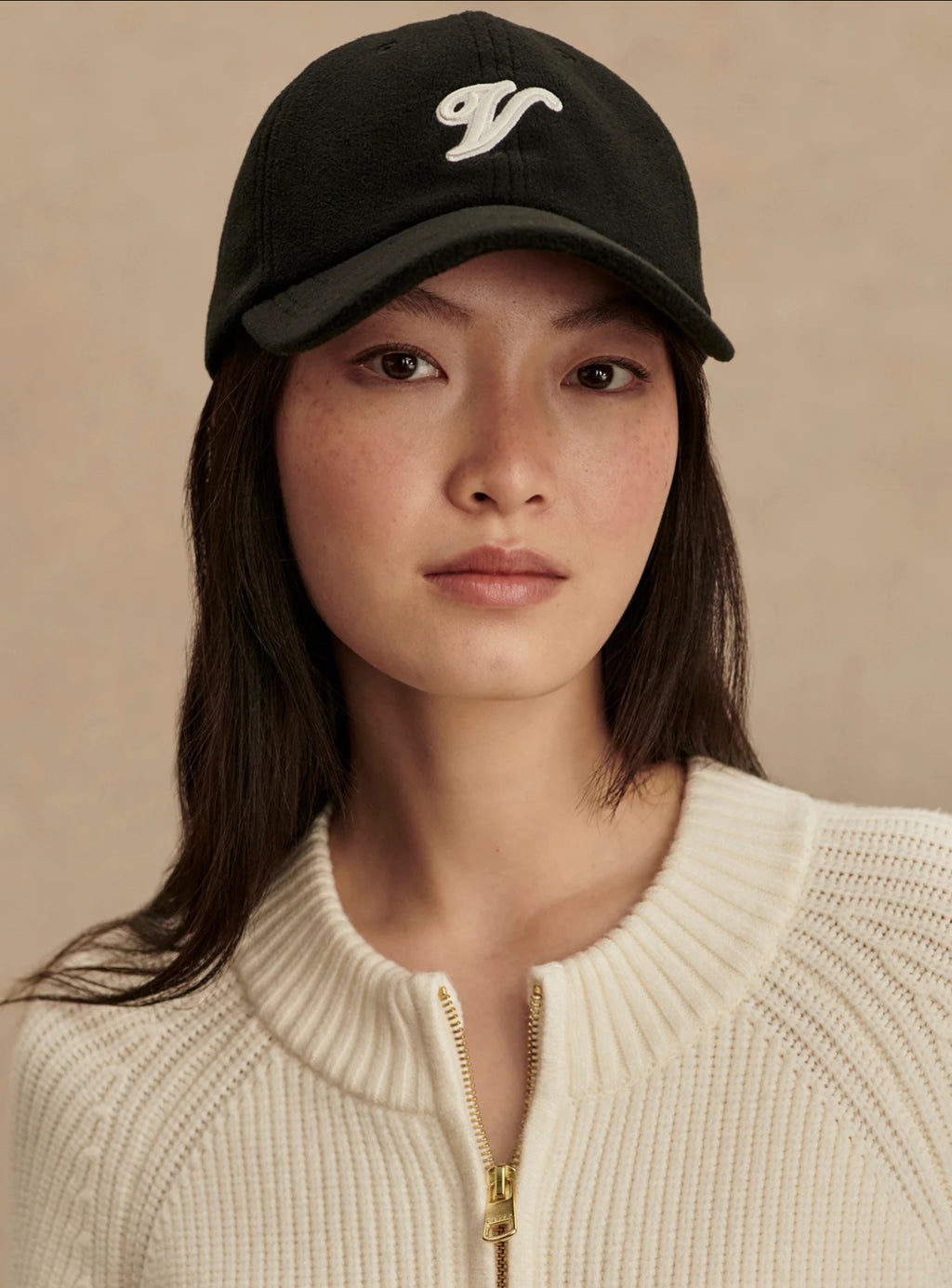 VARLEY Black Fleece V Cap