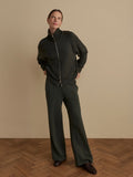 The Olive Marl Wide Leg 30” Bottoms