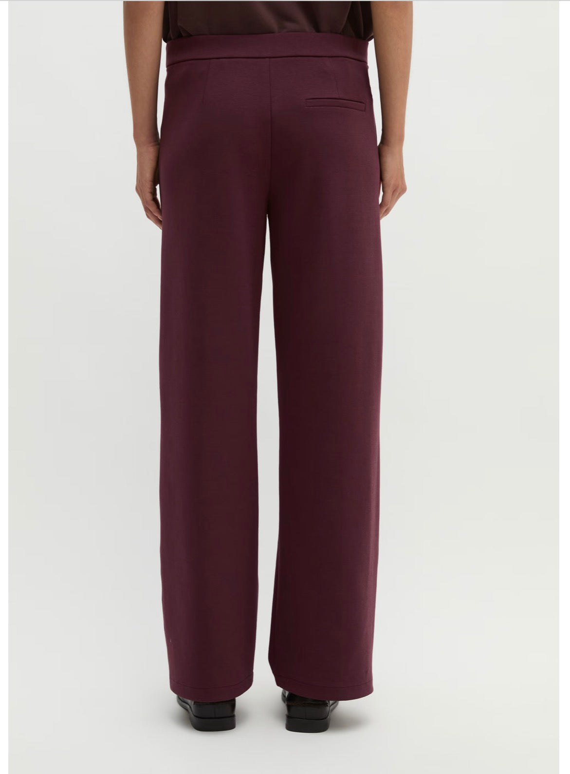 Dark Cherry Jersey Pants