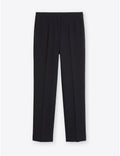The Pocketless Side Zip Black Trousers