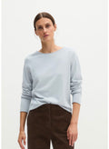 Glacial Blue Boatneck Soft Sweatshirt