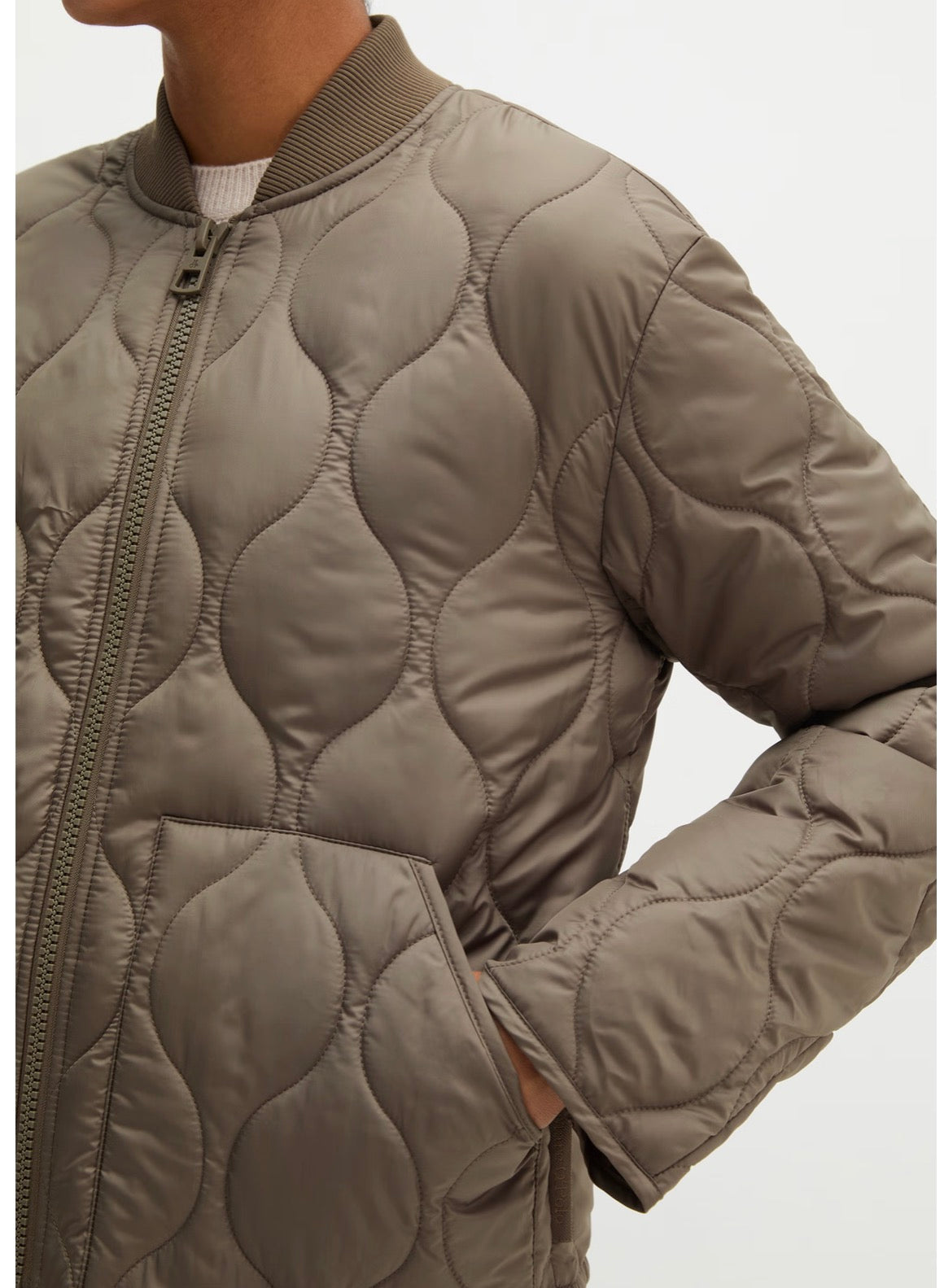 MOPX Stone Taupe Padded Jacket