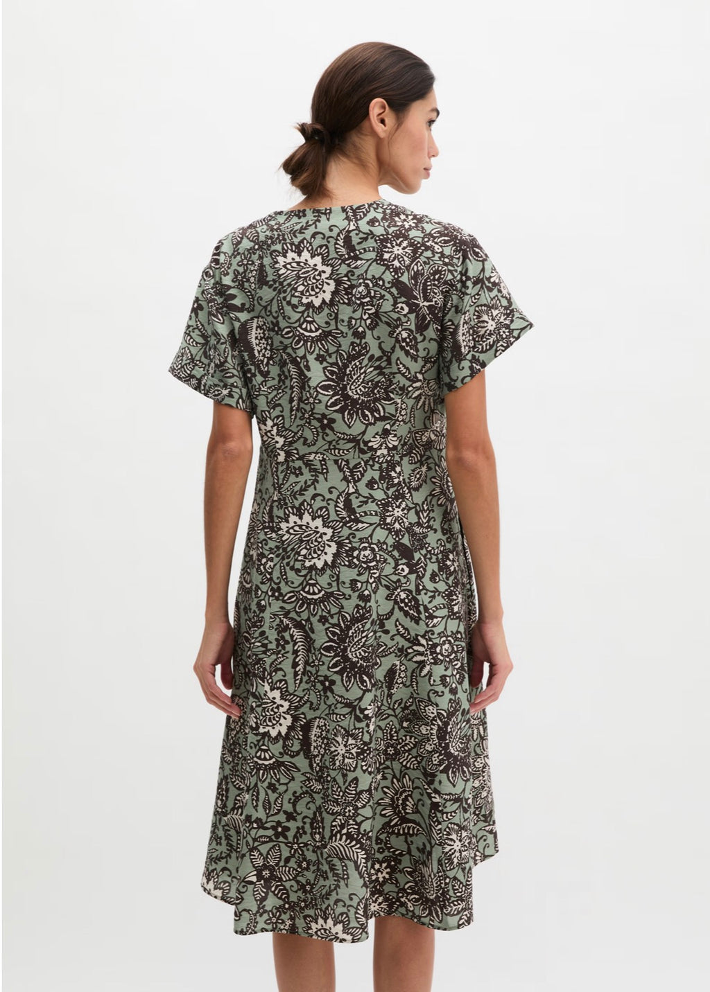 The Printed Viscose Crinkle Dress