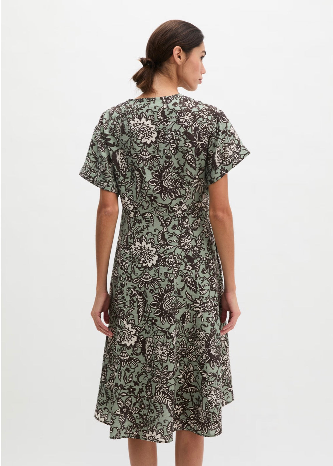 The Printed Viscose Crinkle Dress