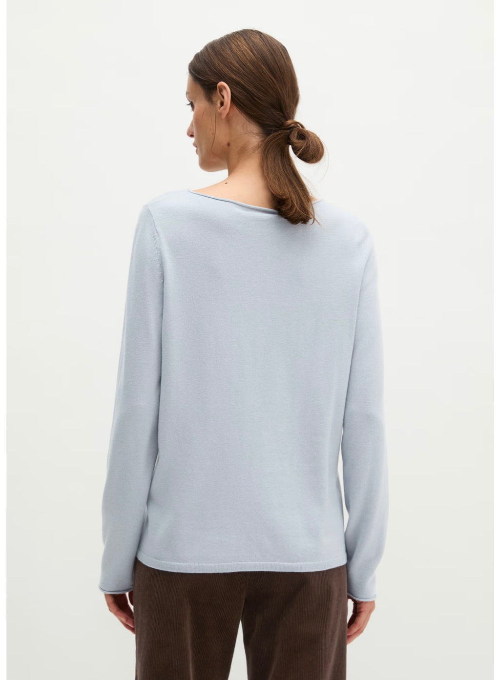 Glacial Blue Boatneck Soft Sweatshirt