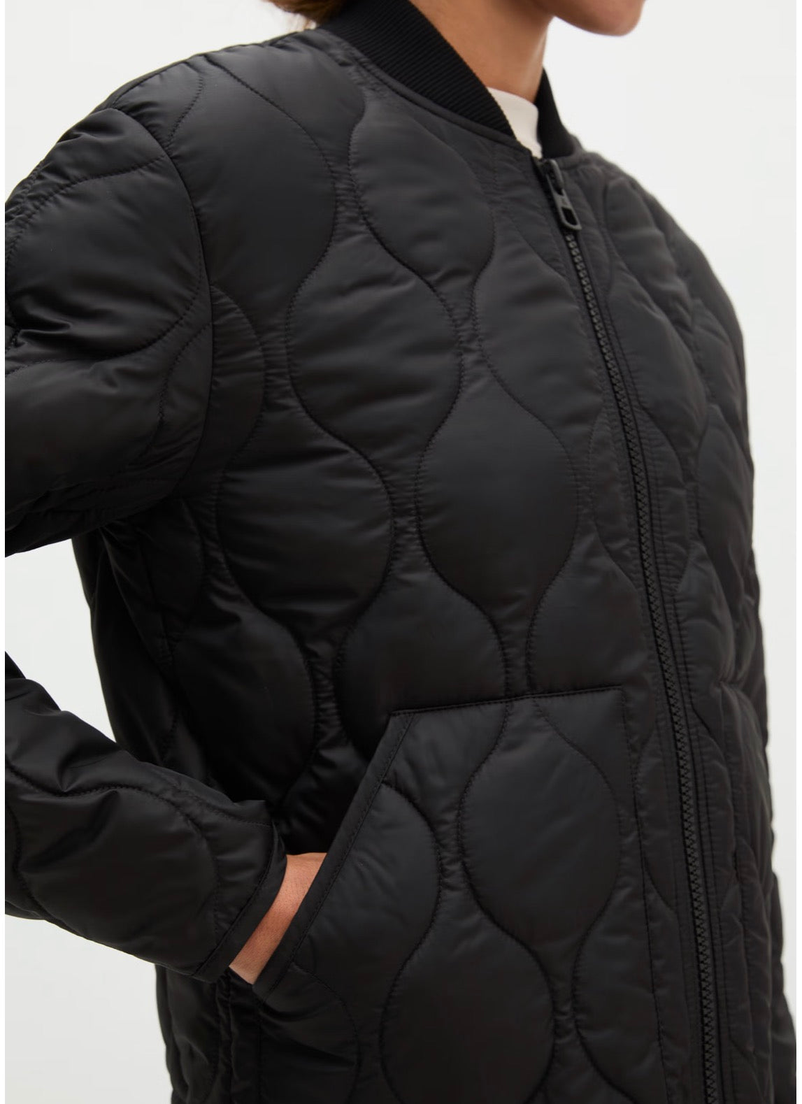 MOP Black Quilted Function Jacket