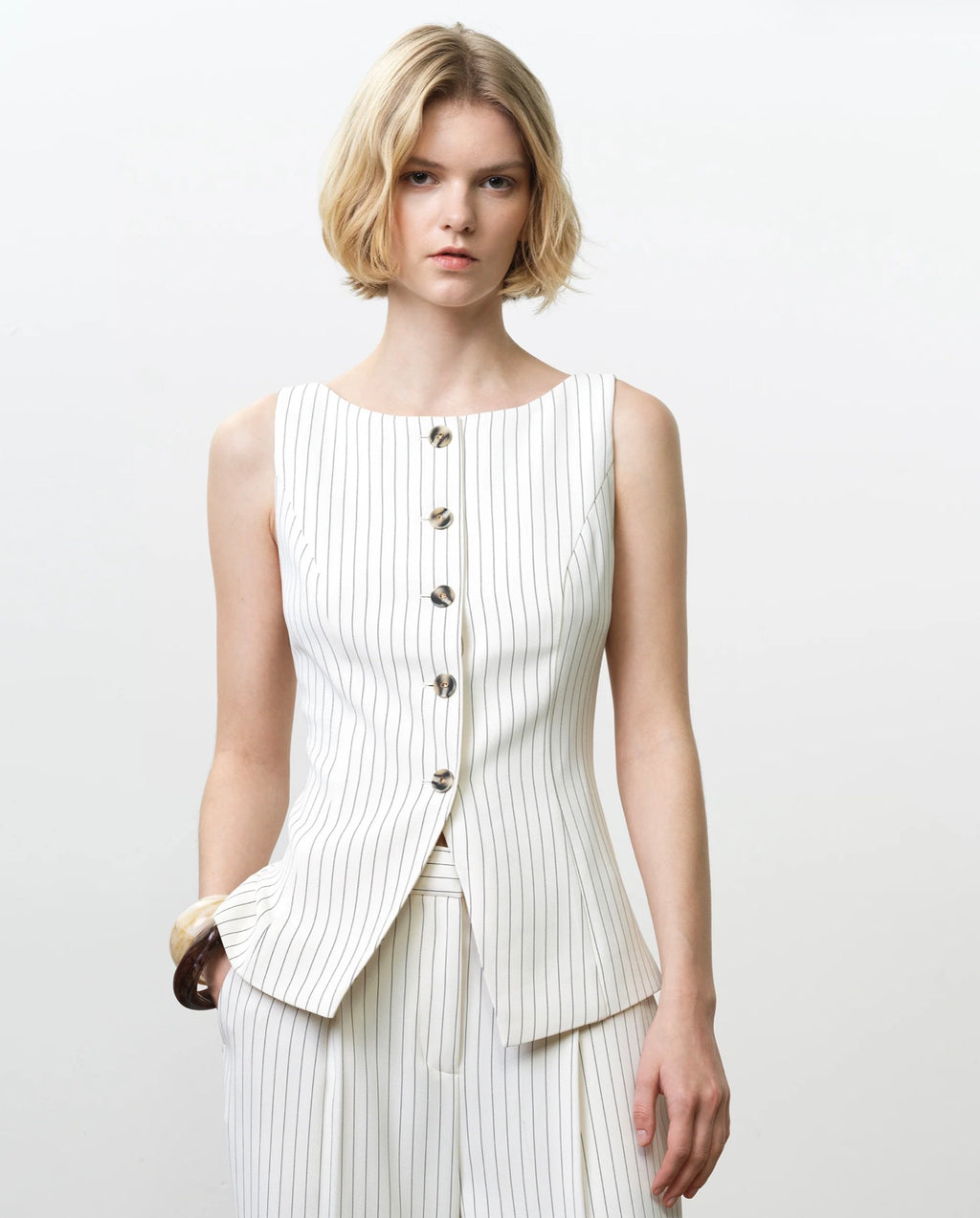 Vinnie Pinstripe Waistcoat