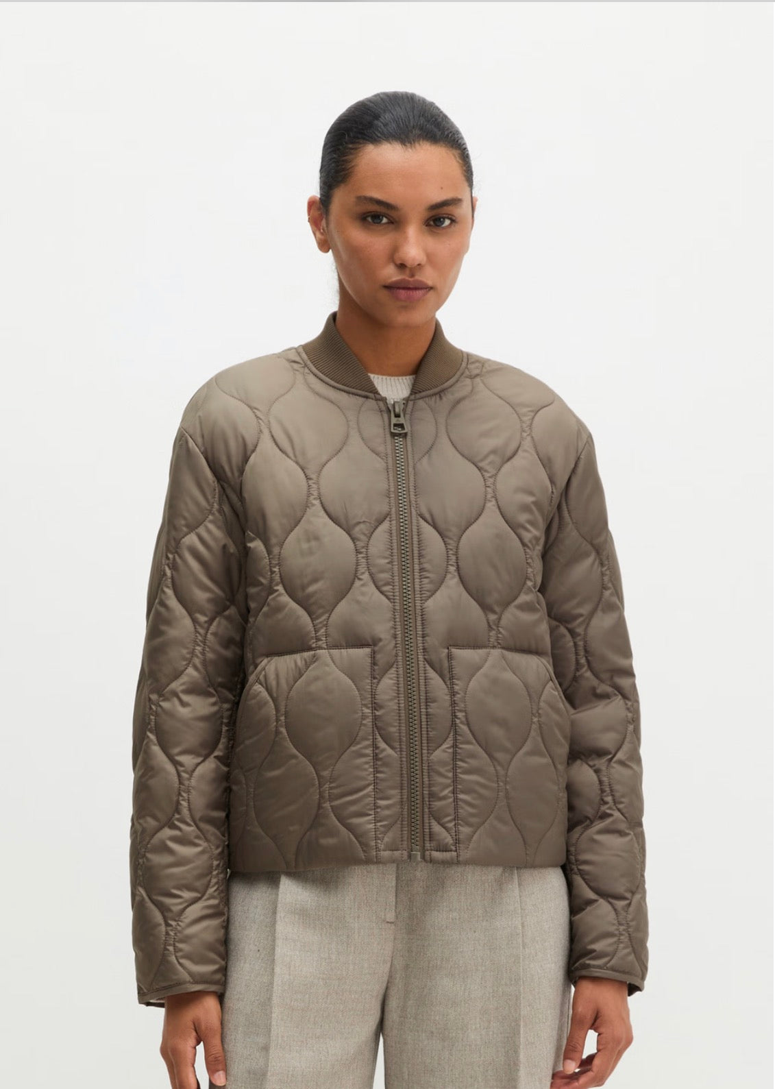MOPX Stone Taupe Padded Jacket