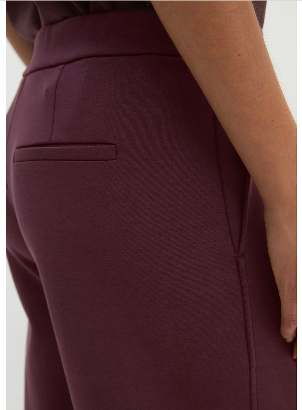 Dark Cherry Jersey Pants