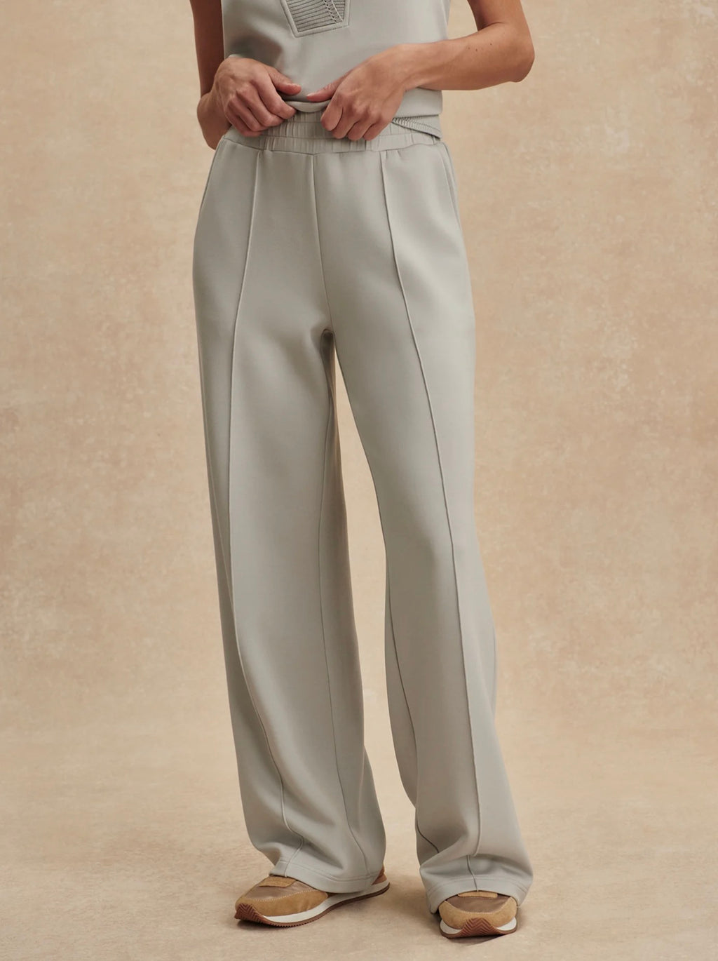 The Wide Leg Clay Blue Pant 28"