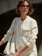 The Hartwell Button Cream Sweat