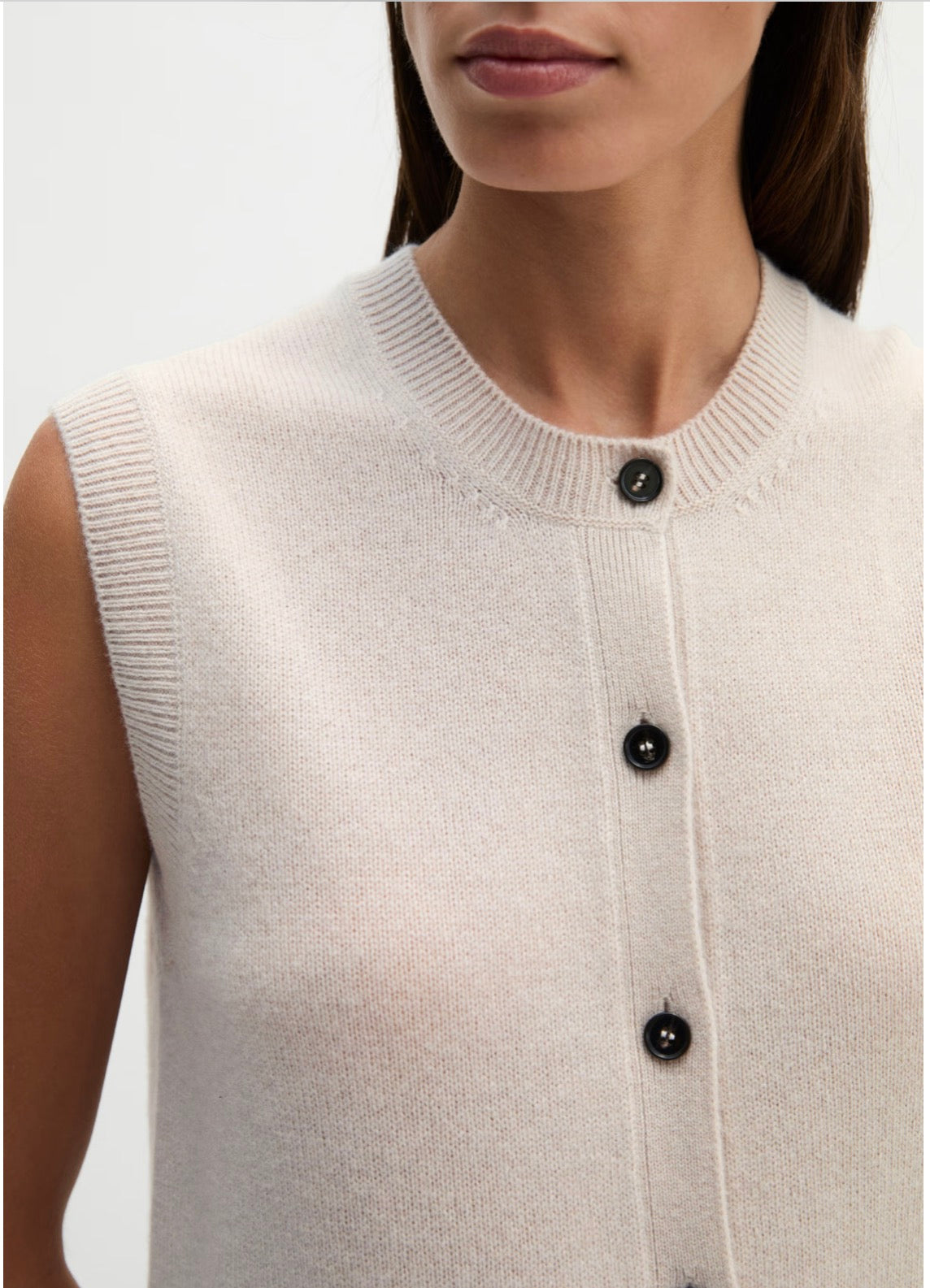 Soft Button Down Knitted Tank