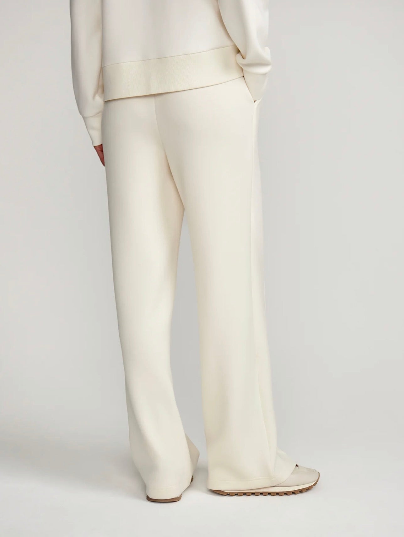 The Pristine Cream Wide Leg Pant 30"