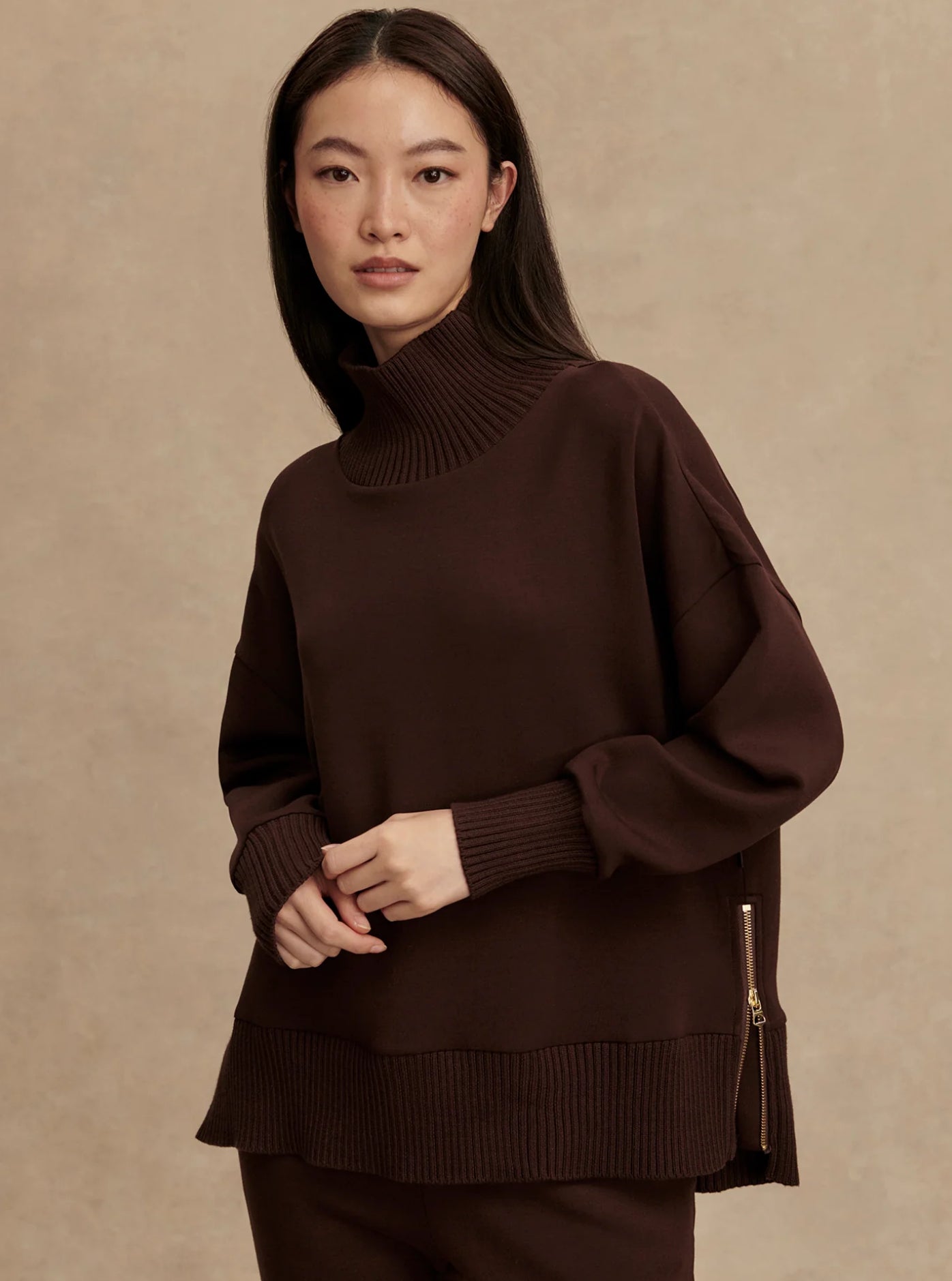 The Coffee Bean Barker High Neck Sweatshirt