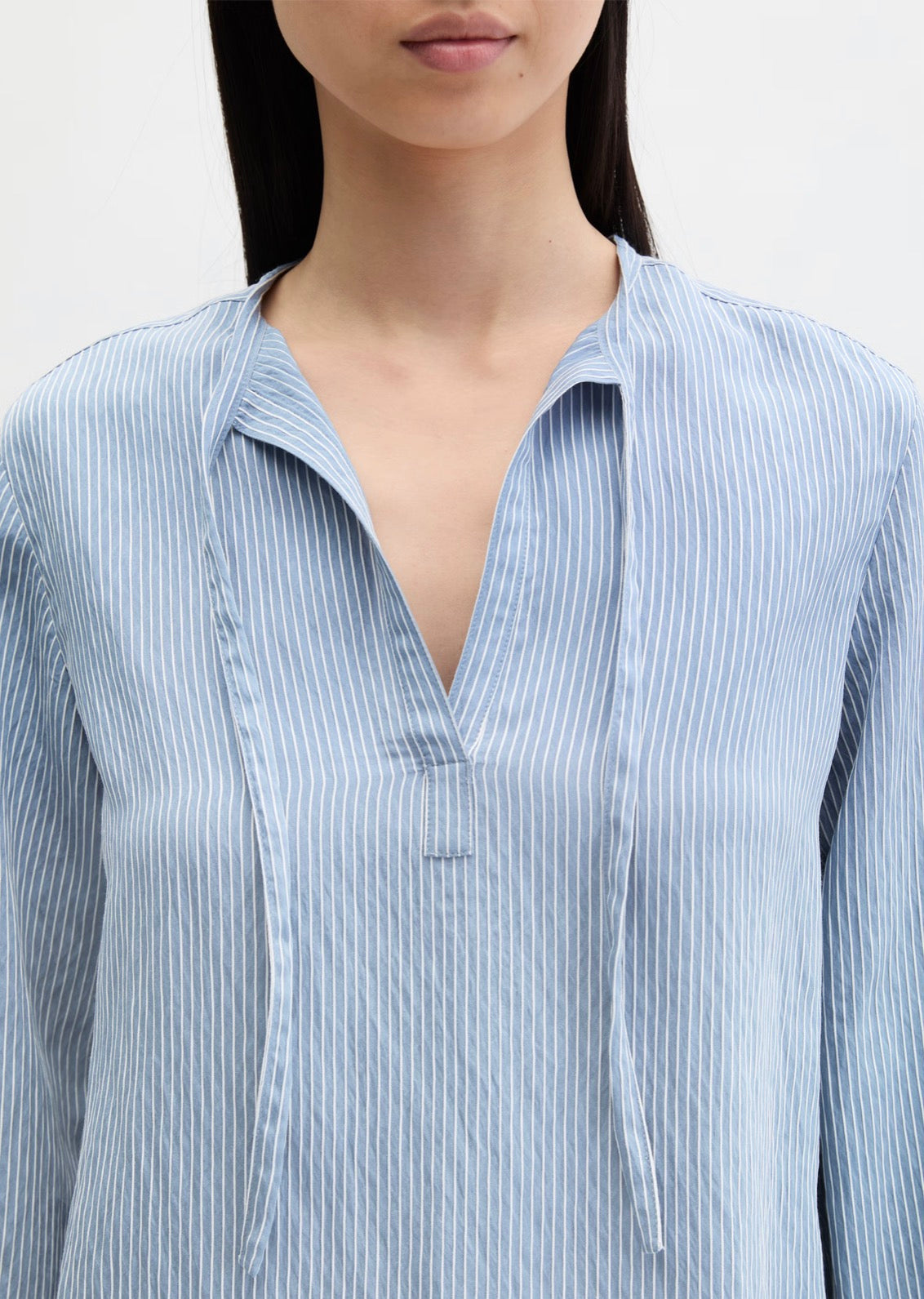 The Light Blue Crinkle Blouse