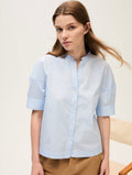 The Baby Blue Balloon Sleeve Blouse