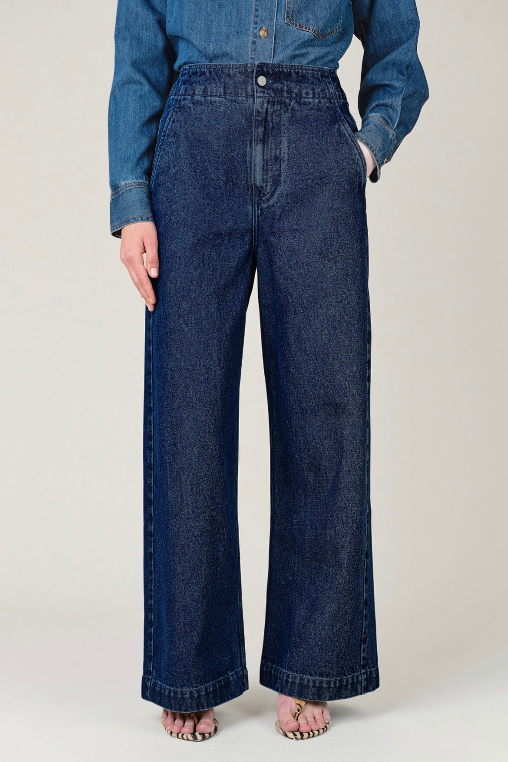 Emberley Wide Leg Denim Jeans