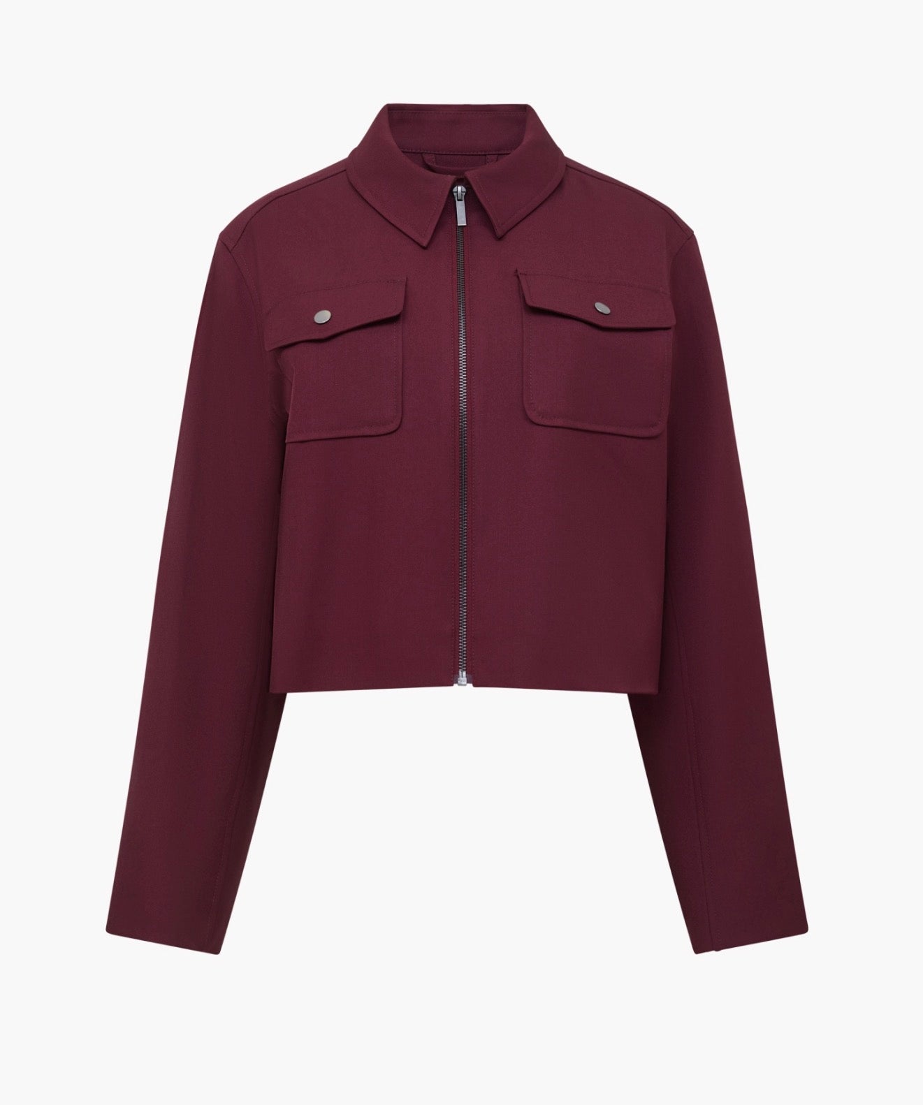 Twyla Burgundy Zip Jacket