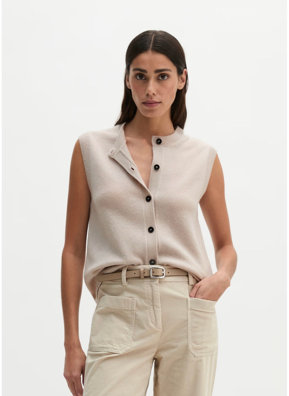 Soft Button Down Knitted Tank