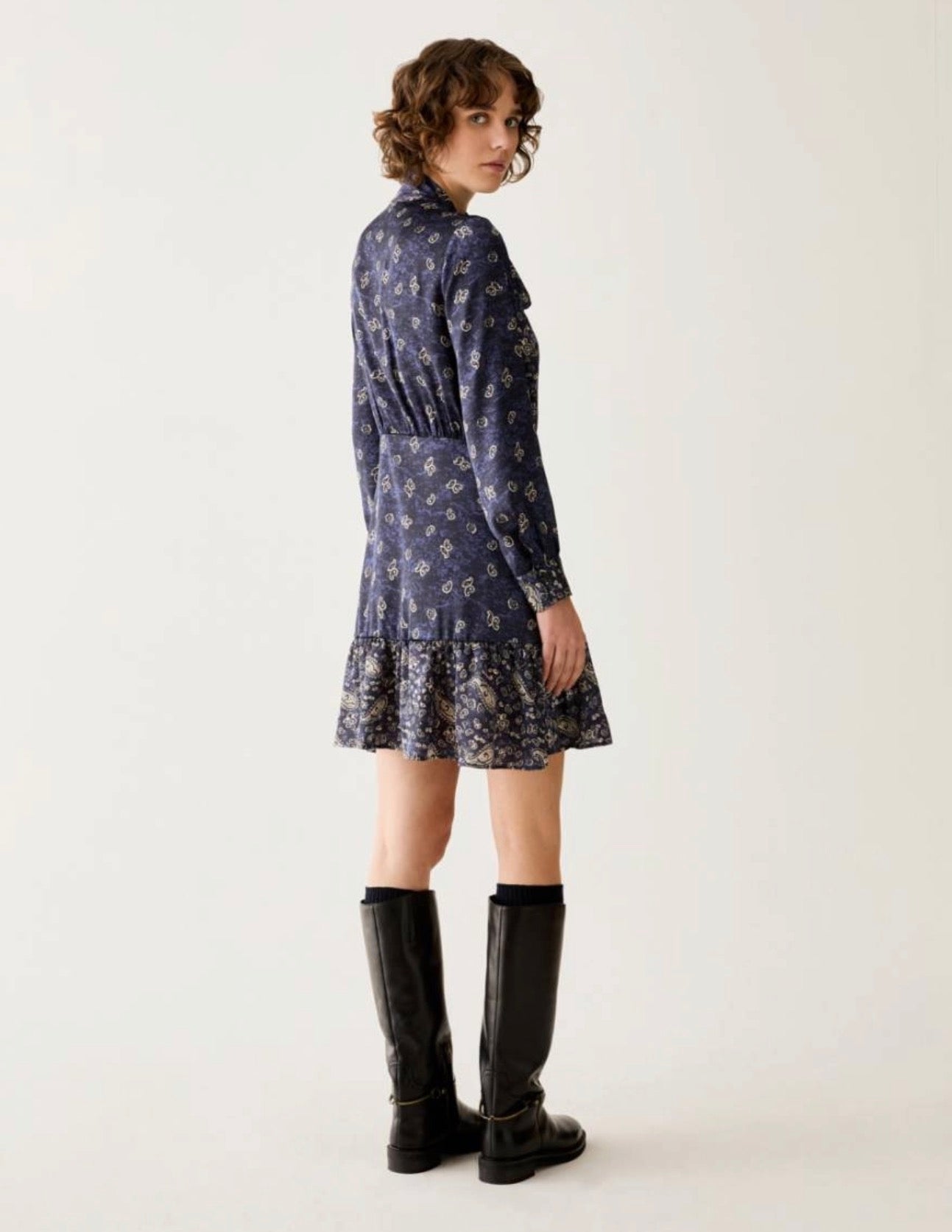 The Paisley Navy Broche Print Dress