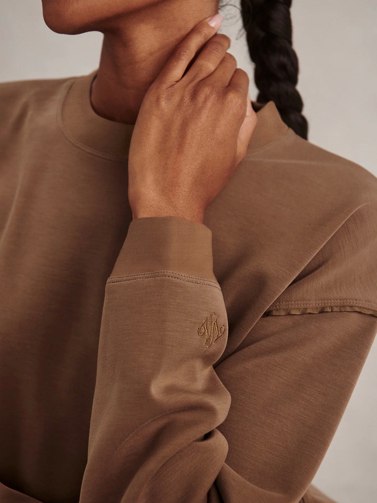 Teak Olive Coralie Crew-Neck Sweat