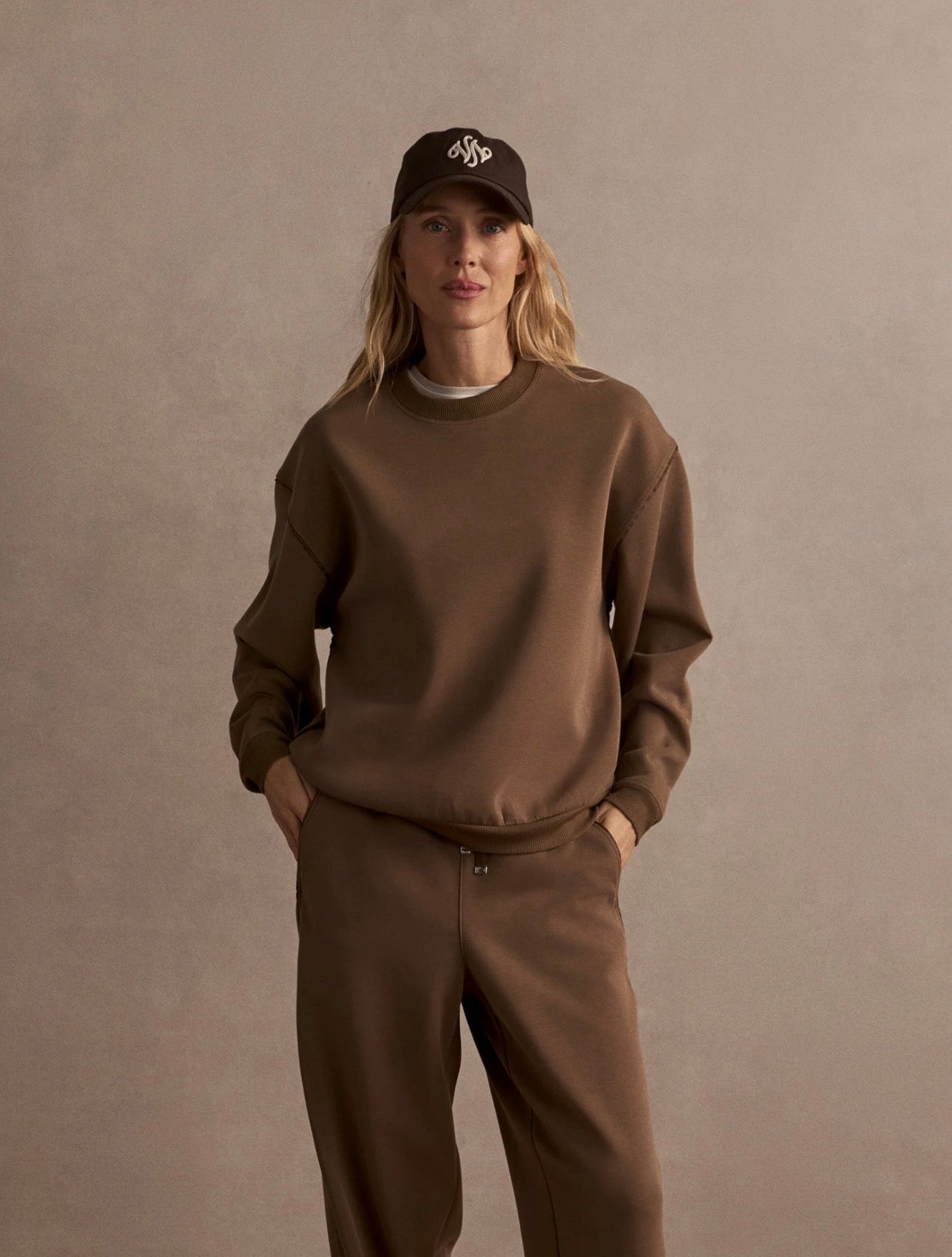 Teak Olive Coralie Crew-Neck Sweat