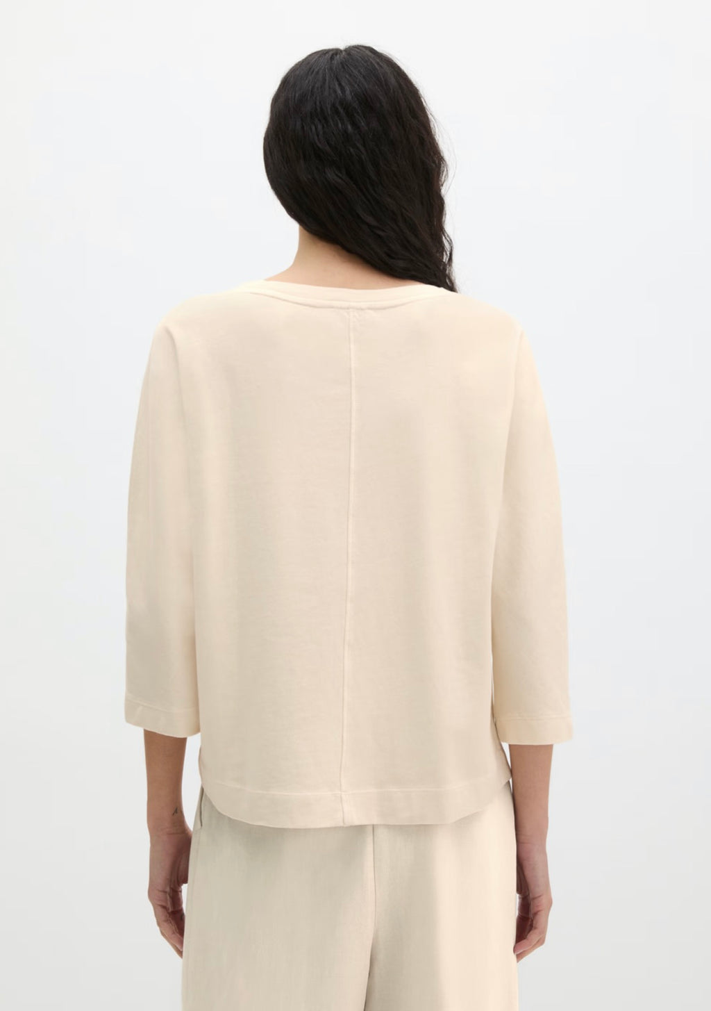 The Cream 3/4 Sleeve Oversized Tee