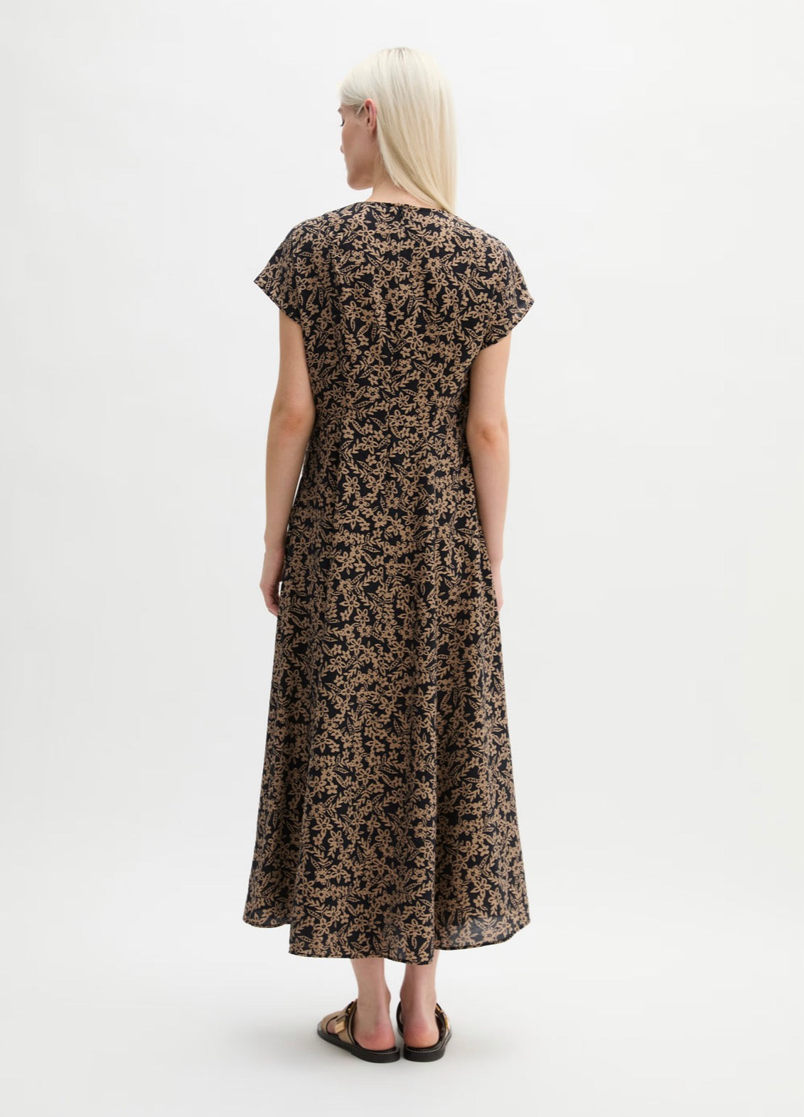 The Crinkle Print Maxi Dress