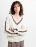 Varli Varsity V-Neck Jumper