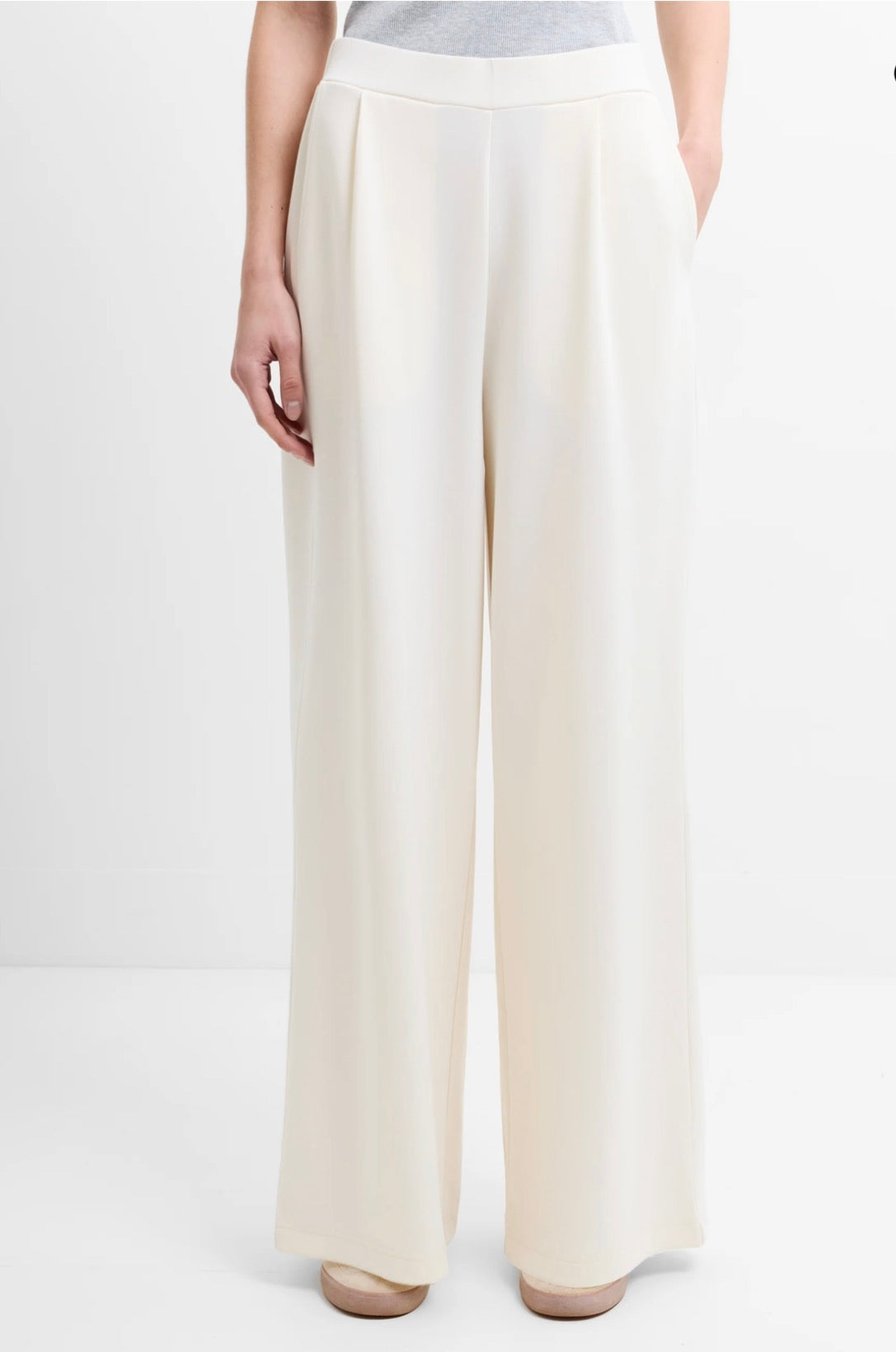 Wren Cream Wide Leg Bottoms